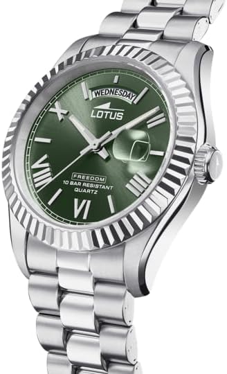 LOTUS Reloj Hombre 18854/3 Freedom Caja de Acero Inoxidable 316l Plateado Correa de Acero Inoxidable 316l Plateado