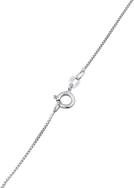 Kuzzoi Men's silver necklace with round pendant (15 mm), men's necklace in 925 sterling silver, chain with structured plates, men's chain with round pendant, handmade 
