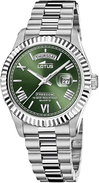LOTUS Reloj Hombre 18854/3 Freedom Caja de Acero Inoxidable 316l Plateado Correa de Acero Inoxidable 316l Plateado