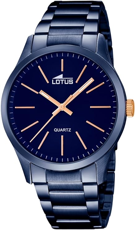 LOTUS Reloj Hombre 18163/2 Minimalist Caja de Acero Inoxidable 316l Azul Correa de Acero Inoxidable 316l Azul