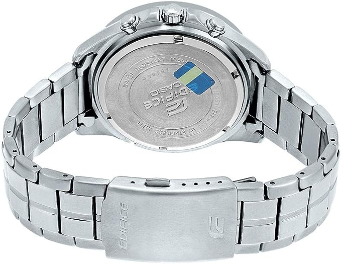 Casio EDIFICE Reloj en caja sólida, 10 BAR, Dorado/Negro, para Hombre, con Correa de Acero inoxidable, EFR-556D-1AVUEF