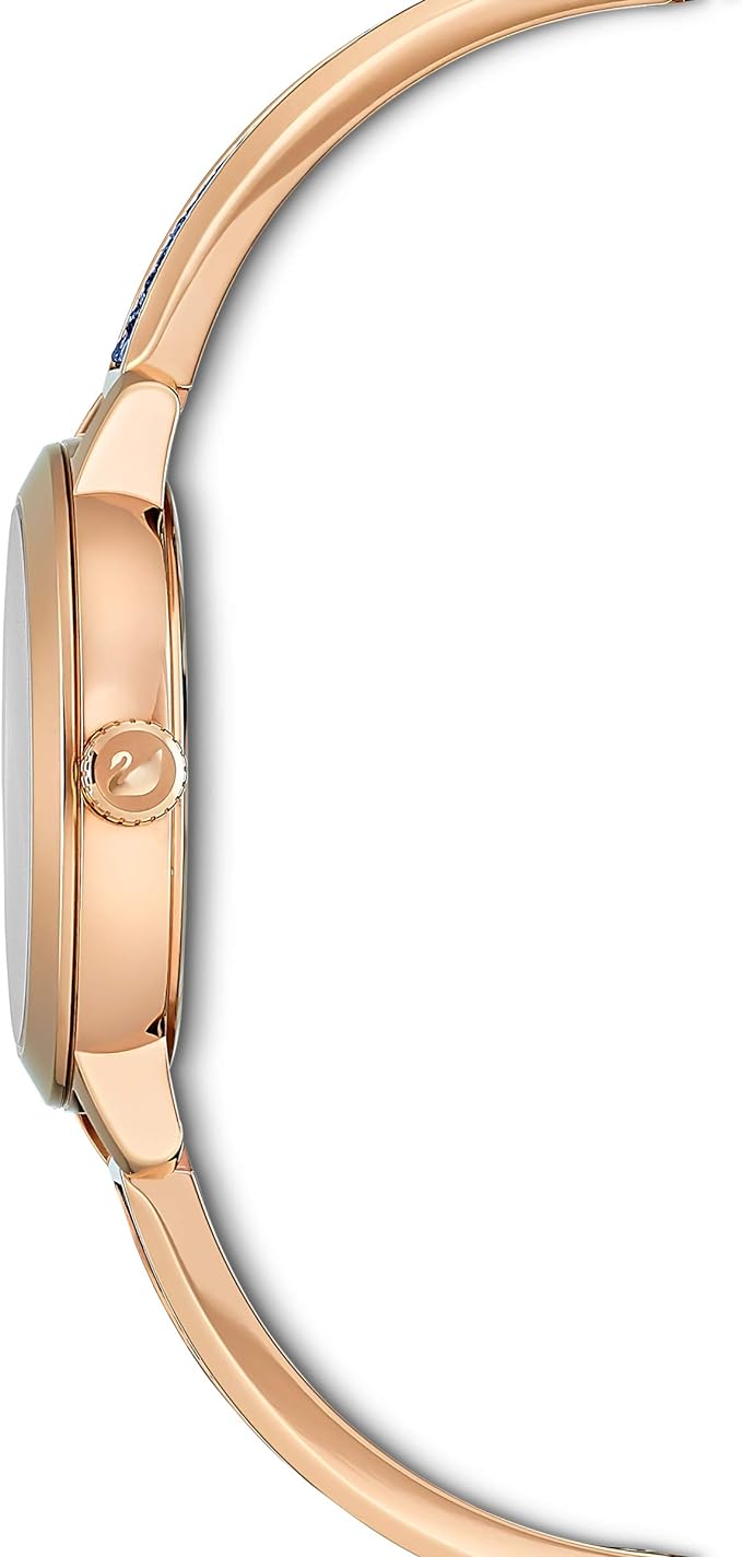 Swarovski Reloj Cosmic Rock, Brazalete de Metal, Azul, Pvd Tono Oro Rosa