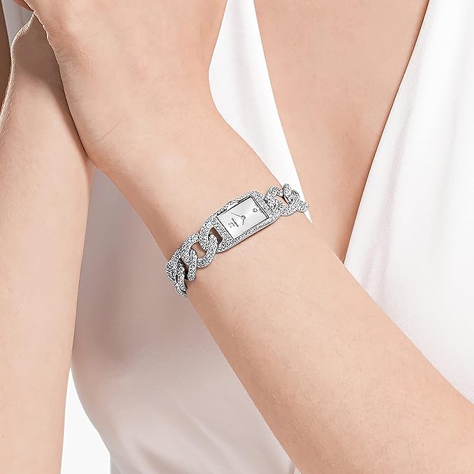 Swarovski Reloj para Mujer, Acero Inoxidable con Cristales Transparentes, de La Colección Cocktail de Swarovski
