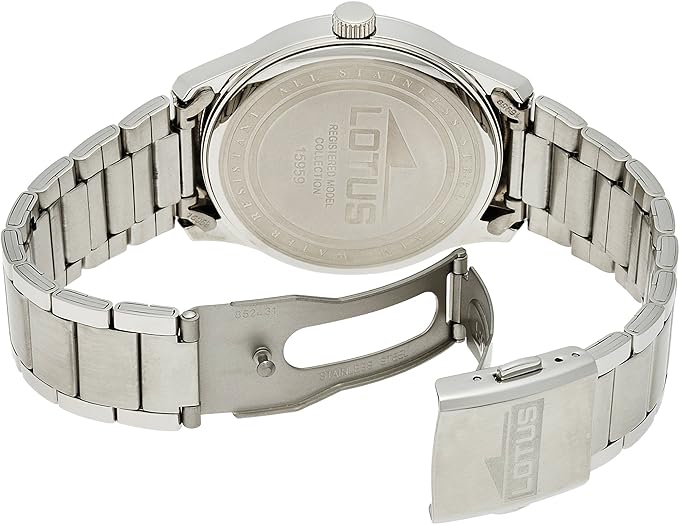 LOTUS Reloj Hombre 15959/3 Minimalist Caja de Acero Inoxidable 316l Plateado Correa de Acero Inoxidable 316l Plateado