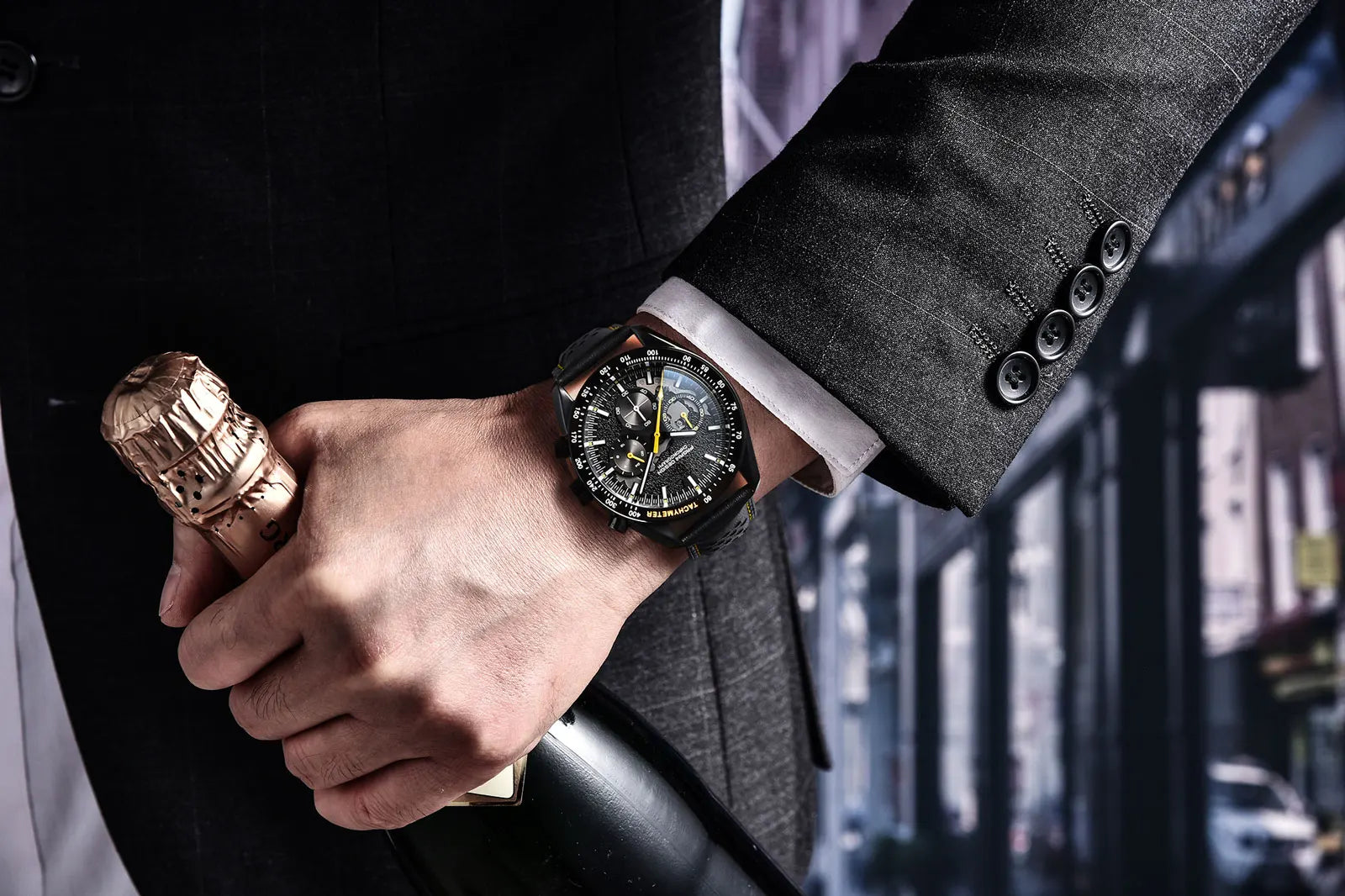 PAGANI DESIGN-Reloj analógico de cuarzo para hombre, accesorio de pulsera resistente al agua con cronógrafo, complemento masculino deportivo de marca de lujo con diseño de Luna y cristal de zafiro AR, 1779
