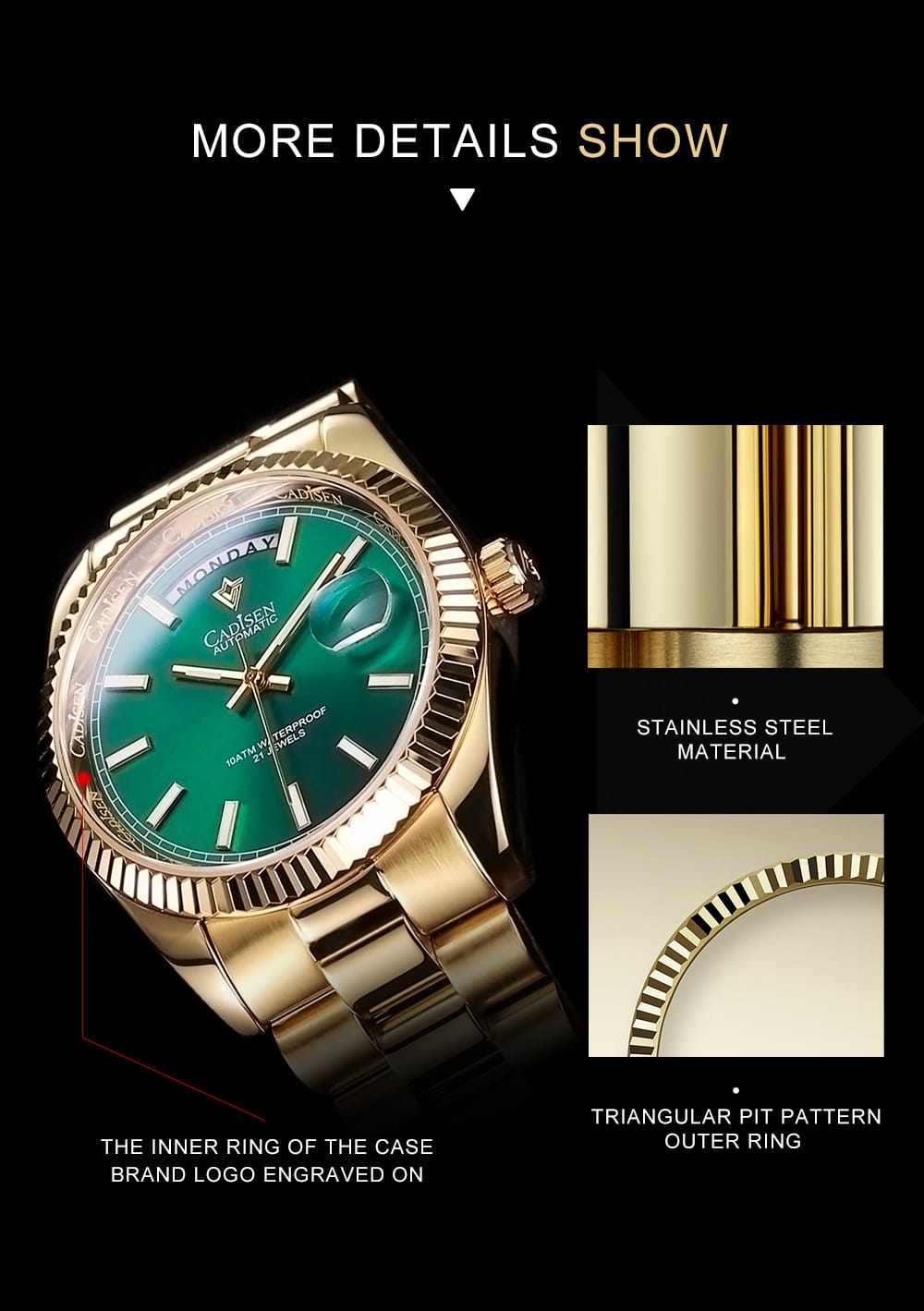 CADISEN UNISEX WATCH