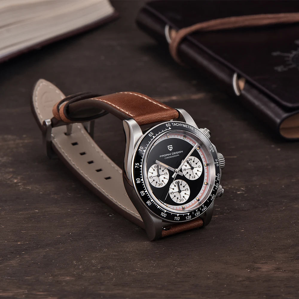 PAGANI DESIGN V2-reloj deportivo de cuarzo para hombre, cronógrafo de cristal de zafiro luminoso, Japón, 40MM, VK63, marca superior